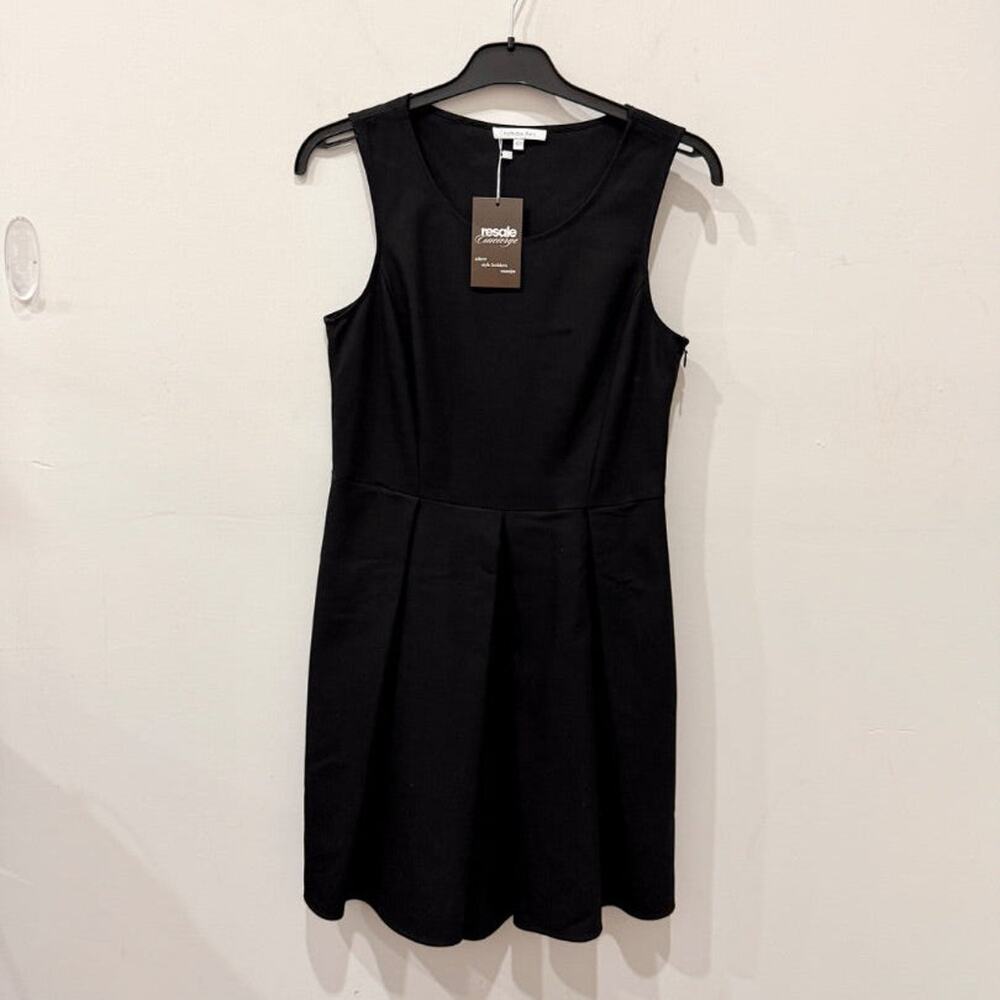 Patrizia Pepe Sleeveless Pleated Fit & Flare Mini Dress Black Women's 42 IT/US 6